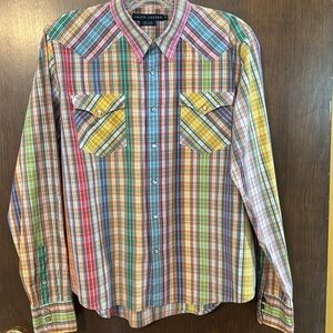 Women’s Ralph Lauren Button Up 100% Cotton Long Sleeve Shirt - Size 14